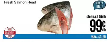 Nations Fresh Foods Fresh salmon head offer