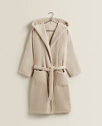 ZARA HOME Extra soft hooded bathrobe offer