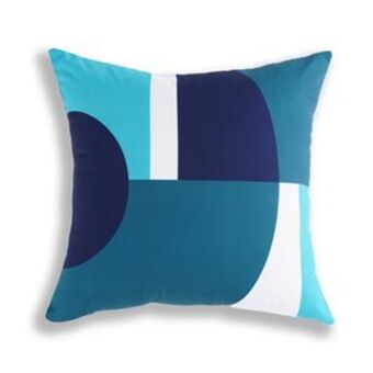 Lowe's Style selections blue geometric patterns outdoor cushion - 16-in x 16-in offer