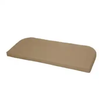 Lowe's Style selections 1-piece spruce hills tan patio loveseat cushion offer