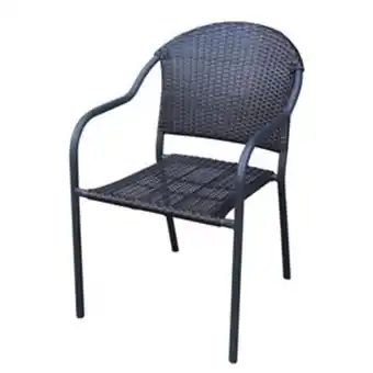Lowe's Style selections pelham bay woven wicker patio chair - matte black offer