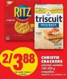 No Frills Christle Crackers 180-304g offer