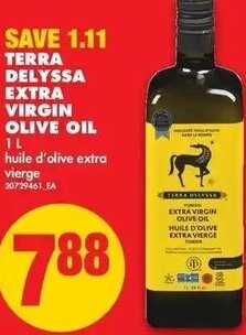 No Frills Terra Delyssa Extra Virgin Olive Oil 1L offer