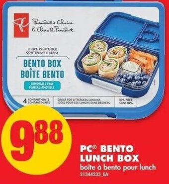 No Frills PC Bento Lunch Box offer