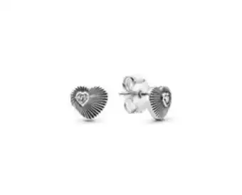 Pandora Clous d’oreille éventail en forme de cœur offer
