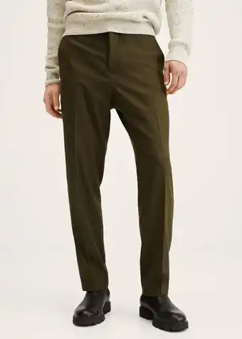 Mango Loose-fit wool trousers offer