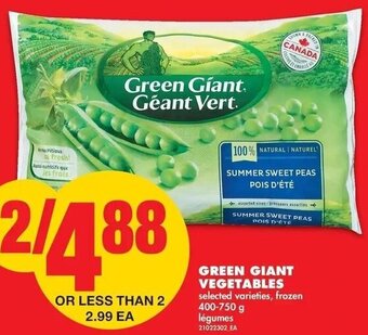 No Frills Green Giant Vegetables 400-750g offer