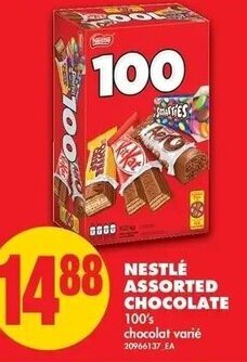 No Frills Nestlé Assorted Chocolate 100's offer