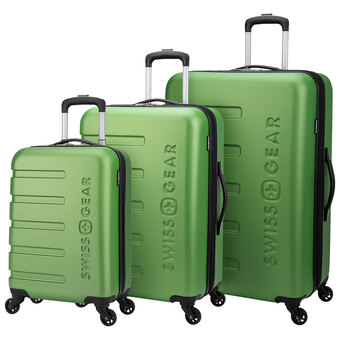 Best Buy Swissgear il madone 3-piece hard side expandable luggage set – lime green offer