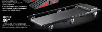 Canadian Tire Motomaster 40" standard-duty shop creeper offer