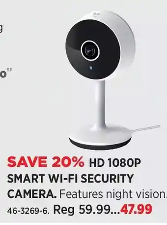 Canadian Tire Geeni hd 1080p smart wi-fi security camera offer