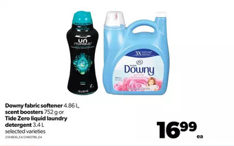 Real Canadian Superstore Downy fabric softener, scent boosters or tide zero liquid laundry detergent offer