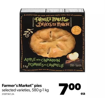 Real Canadian Superstore Farmer's market pies offer