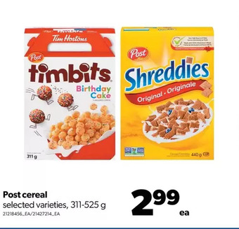 Real Canadian Superstore Post cereal offer