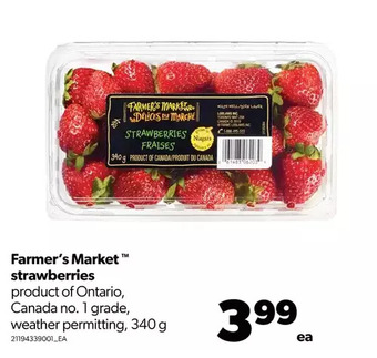 Real Canadian Superstore Farmer's market strawberries offer
