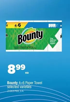 Real Canadian Superstore Bounty paper towel offer