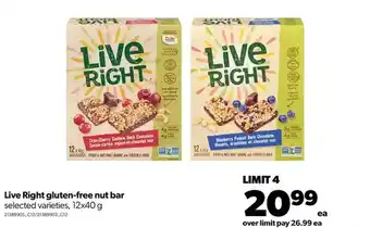 Real Canadian Superstore Live right gluten-free nut bar offer
