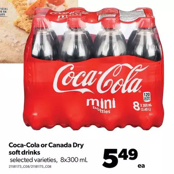 Real Canadian Superstore Coca-cola or canada dry soft drinks offer