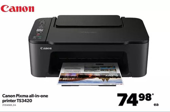 Real Canadian Superstore Canon pixma all-in-one printer ts3420 offer