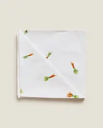 ZARA HOME Carrot print napkins (pack of 2) offer