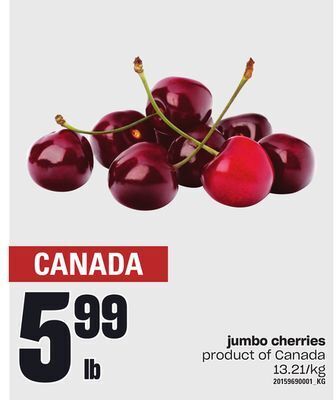 Independent City Market Jumbo cherries offer