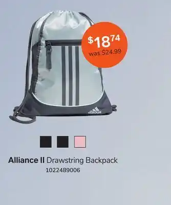 Adidas alliance ii drawstring backpack