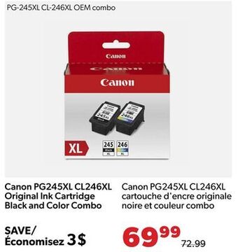 Shopper+ Canon pg245xl cl246xl original ink cartridge black and color combo offer