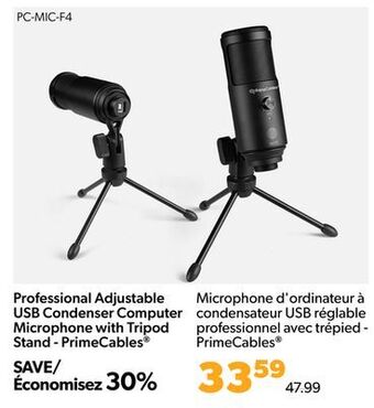 Shopper+ Professional adjustable usb condenser computer microphone with tripod stand - primecables offer