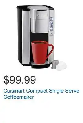 Costco Cuisinart compact single serve coffeemaker offer