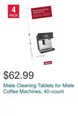 Costco Miele cleaning tablets for miele coffee machines, 40-count offer