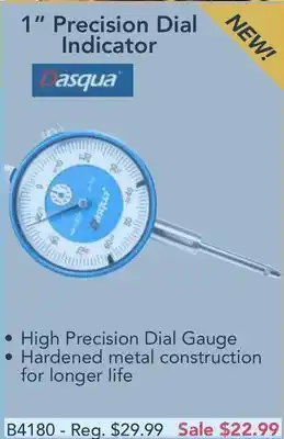 Busy Bee Tools Dasqua 1" precision dial indicator offer