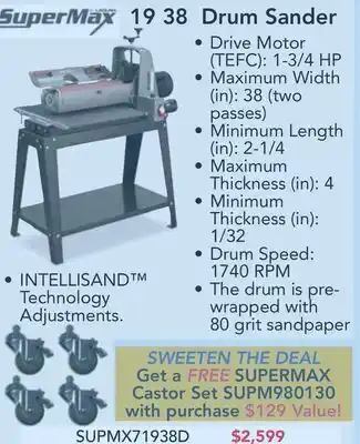 19 38 drum sander