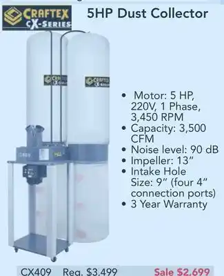5hp dust collector