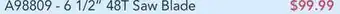 Busy Bee Tools 6 1/2" 48t saw blade offer