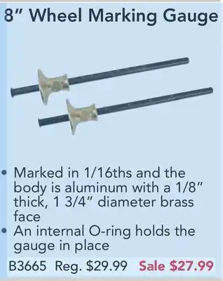 8" wheel marking gauge