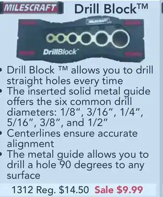 Busy Bee Tools Drill block™ offer