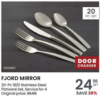 Stokes Fjord mirror 20-pc 18/0 stainless steel flatware set offer