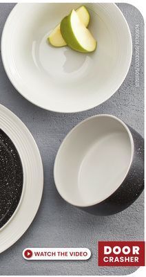 Stokes Spiral white 12-pc dinnerware set offer