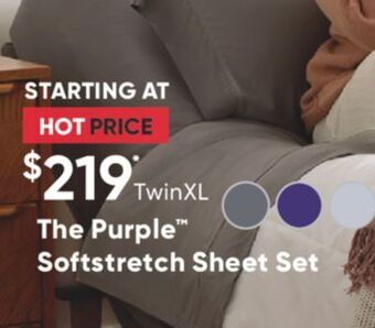 Sleep Country The purple softstretch sheet set offer