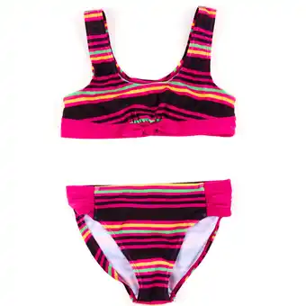 Giant Tiger Bella & birdie girl's family striped swimsuit, 2-pieces offer