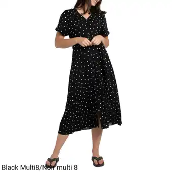 Giant Tiger Lily morgan women's summer chic printed button-down shirt dress offer