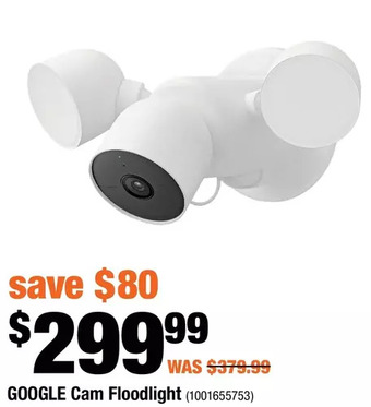 Home Depot Google cam floodlight offer