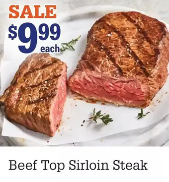 M & M Food Market Beef top sirloin steak offer