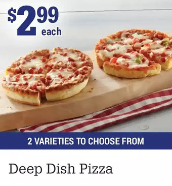 M & M Food Market Deep dish pizza offer