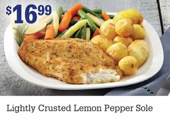 M & M Food Market Lightly crusted lemon pepper sole offer