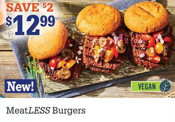 M & M Food Market Meatless burgers offer