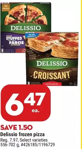 Giant Tiger Delissio frozen pizza offer