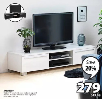 JYSK Aakirkeby tv bench offer