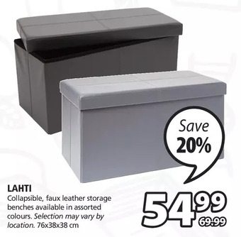 JYSK Lahti bench offer