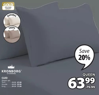 JYSK Cleo sheet set offer
